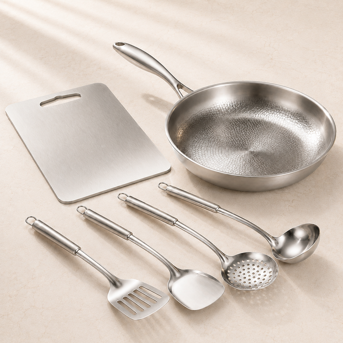 Hammered Titanium Pan Essentials Set